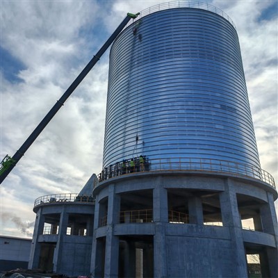 Spiral po'lat silos